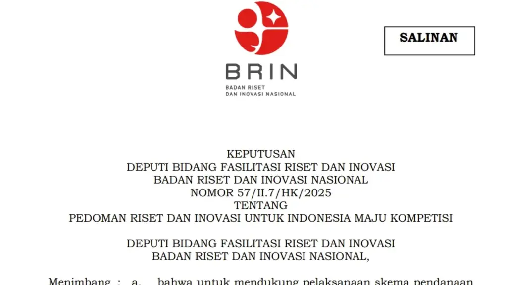 Panduan RIIM BRIN 2026