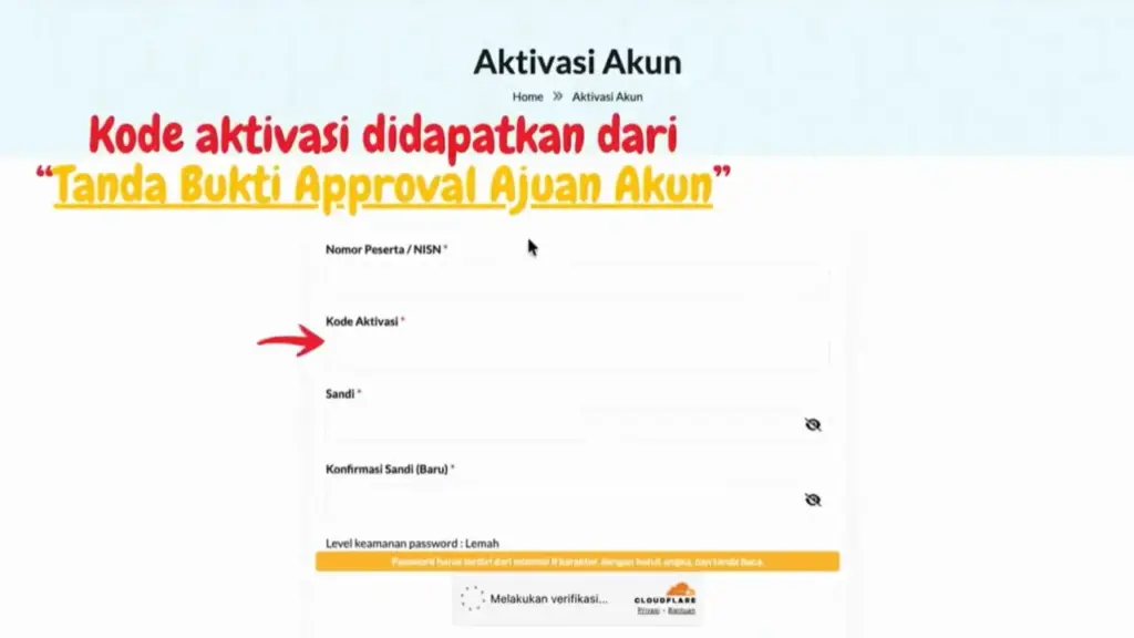 kode aktivasi spmb jateng